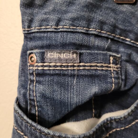 Cinch Womens Ada Straight Leg Jeans Size 34 Denim Medium Wash Mid Rise Cowgirl - Picture 3 of 10